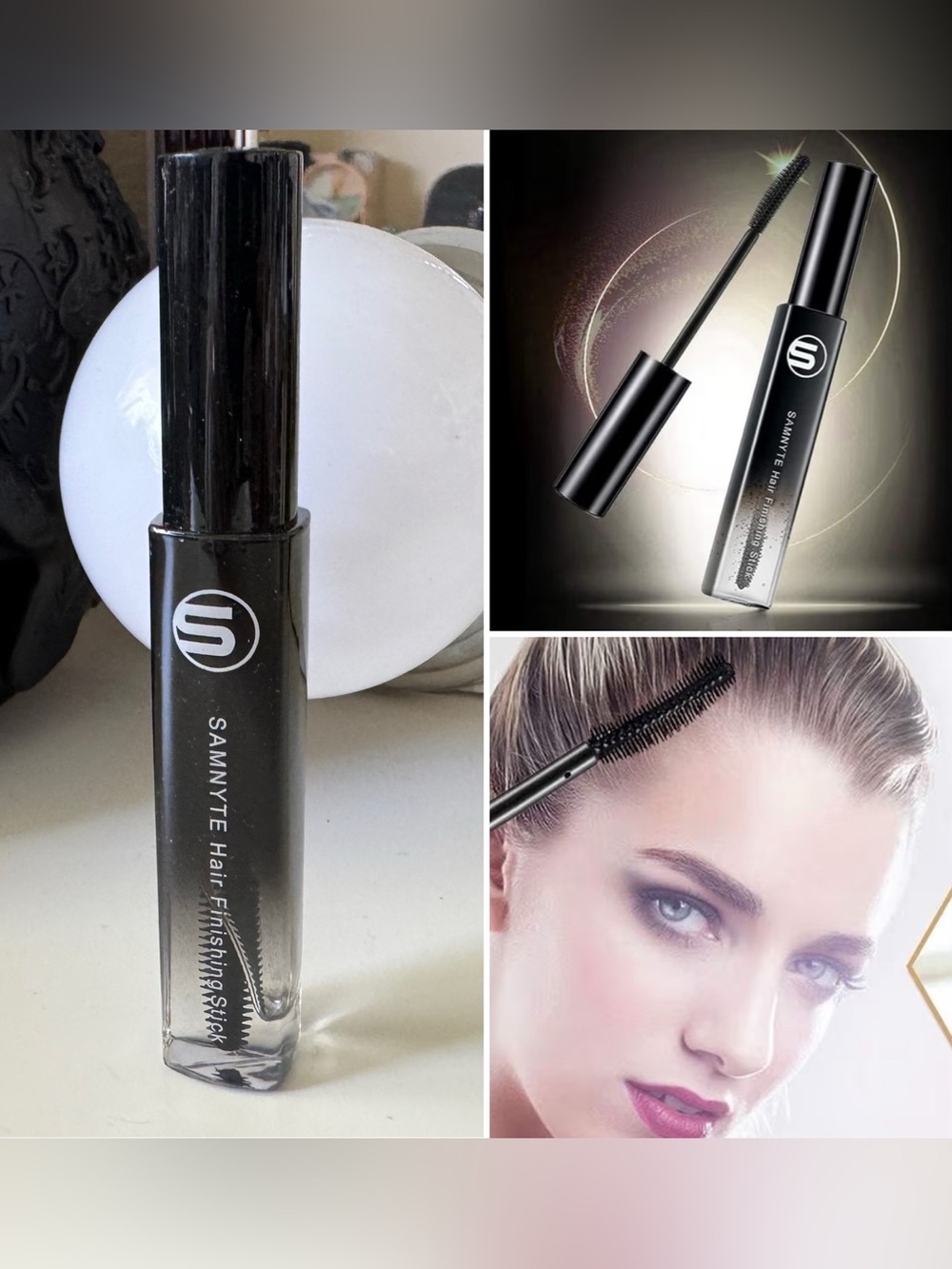 3/$15 Samnyte Hair Finishing Stick Flyaway Tamer Mascara 0.7 oz